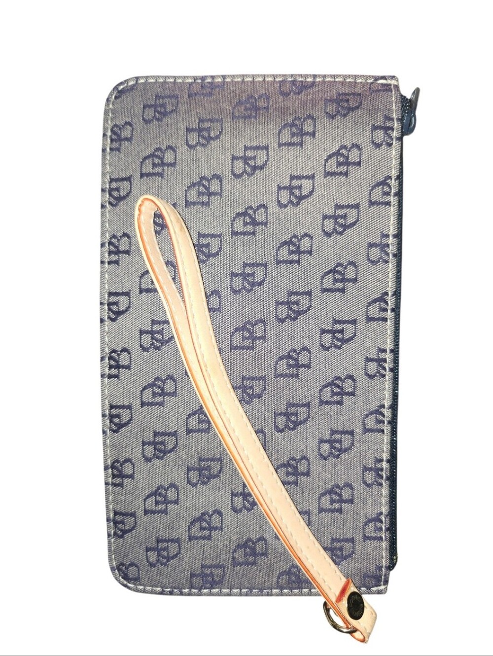 Dooney & Bourke EUC Vintage Signature Monogram Canvas Wristlet